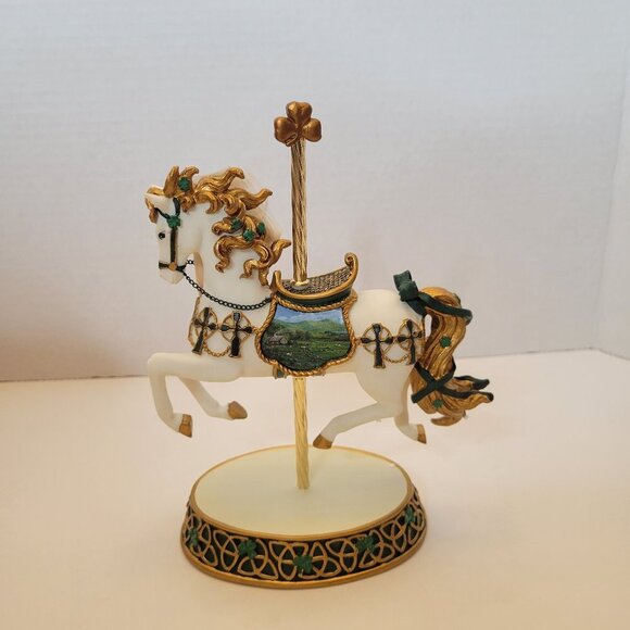 NIB The Hamilton Collection - Irish Blessing Carousel Sculpture - Picture 1 of 11